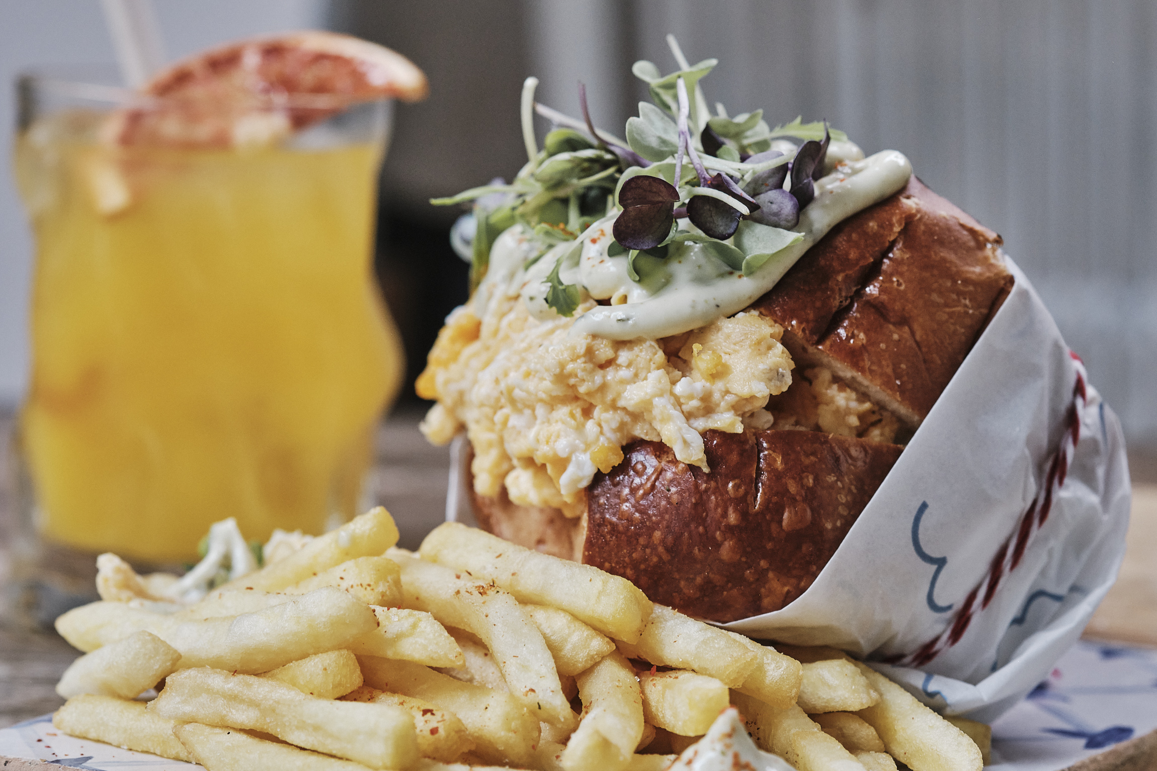 MESTIS0221 Signature burger from Mestís with local produce and BAJAMED cuisine in Santa Catalina, Palma de Mallorca