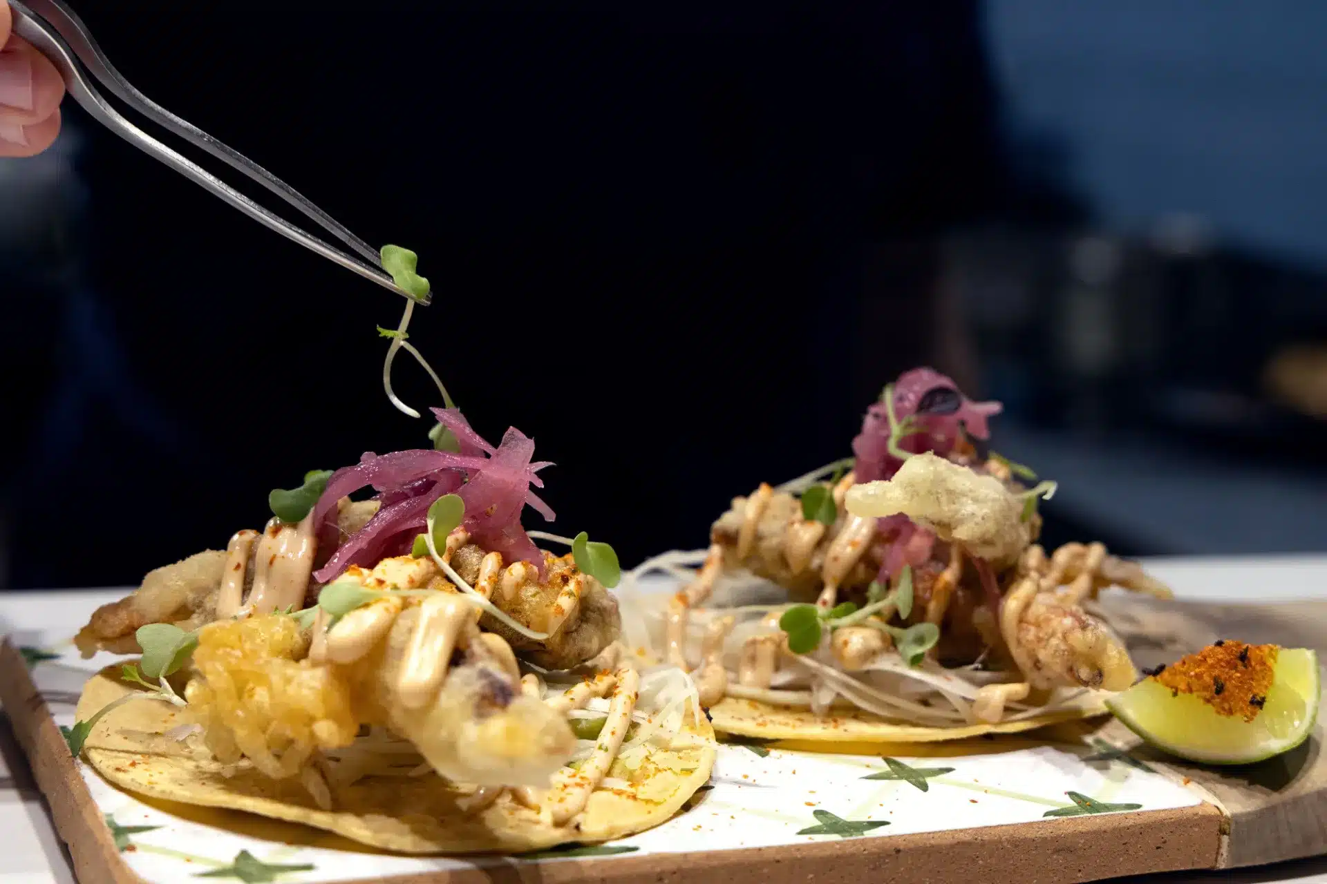 Crab Tacos Grilled Tenderloin Restaurant Palma